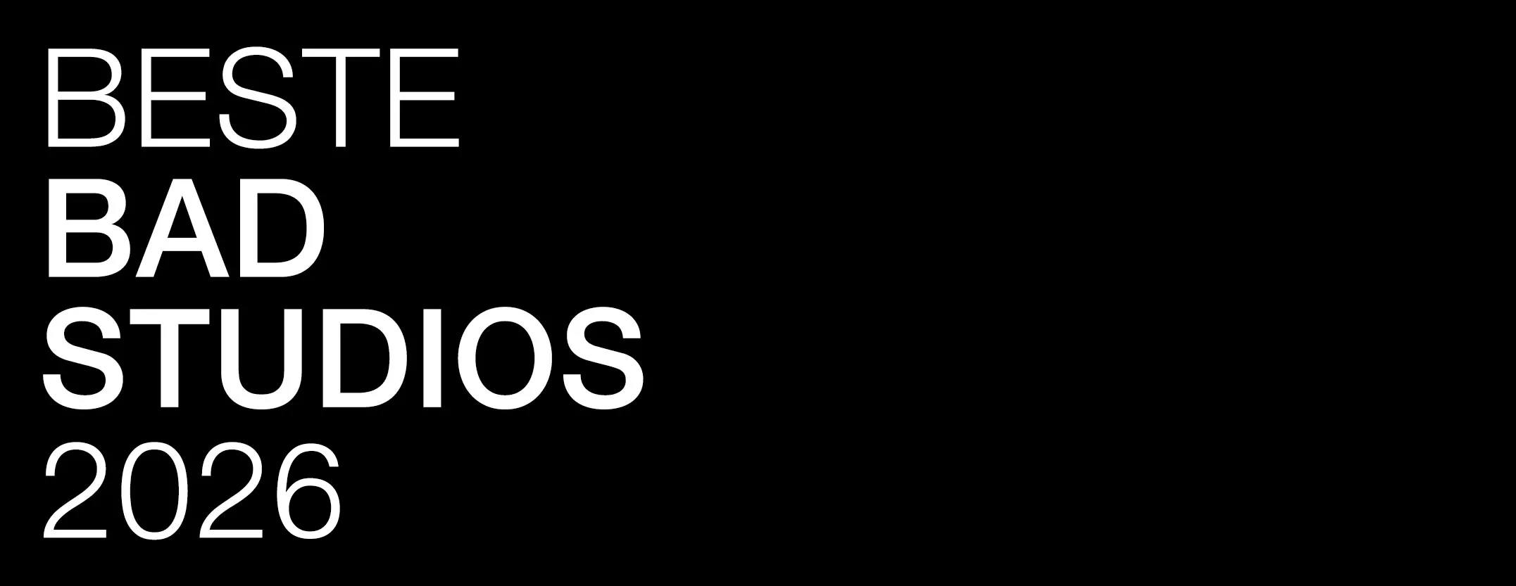 Logo Beste Badstudios 2026.